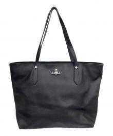 Vivienne Westwood（ヴィヴィアンウエストウッド）の古着「トートバッグ　サフィアーノ」｜ブラック