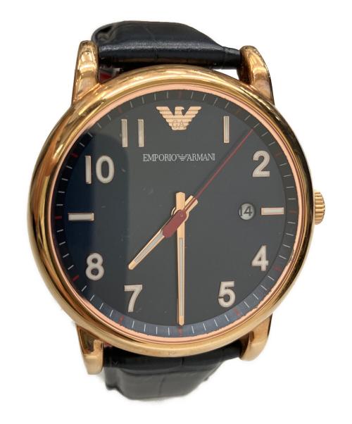 EMPORIO ARMANI（エンポリオアルマーニ）EMPORIO ARMANI (エンポリオアルマーニ) 腕時計 ネイビーの古着・服飾アイテム