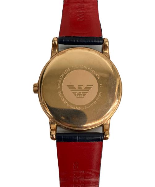 EMPORIO ARMANI（エンポリオアルマーニ）EMPORIO ARMANI (エンポリオアルマーニ) 腕時計 ネイビーの古着・服飾アイテム