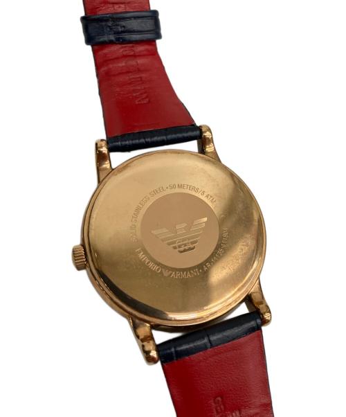 EMPORIO ARMANI（エンポリオアルマーニ）EMPORIO ARMANI (エンポリオアルマーニ) 腕時計 ネイビーの古着・服飾アイテム