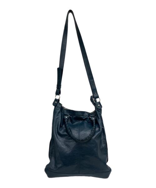 BALENCIAGA（バレンシアガ）BALENCIAGA (バレンシアガ) レザートートバッグ ブルーの古着・服飾アイテム