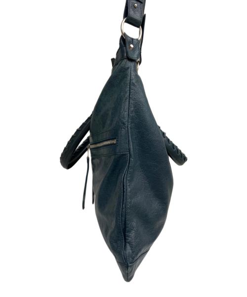BALENCIAGA（バレンシアガ）BALENCIAGA (バレンシアガ) レザートートバッグ ブルーの古着・服飾アイテム