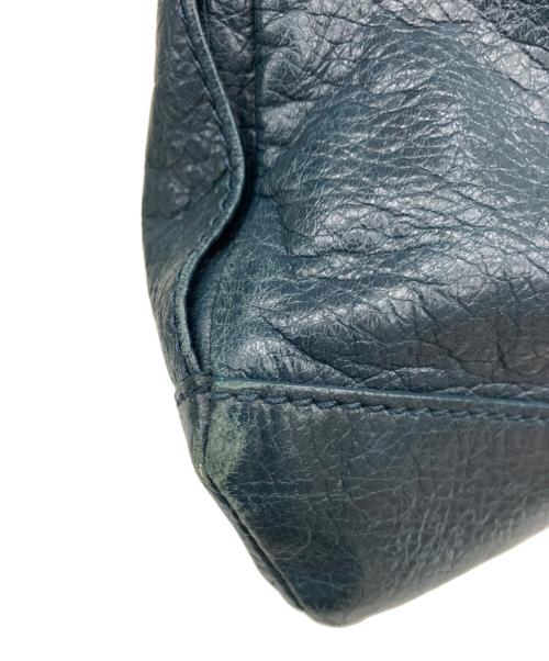 BALENCIAGA（バレンシアガ）BALENCIAGA (バレンシアガ) レザートートバッグ ブルーの古着・服飾アイテム