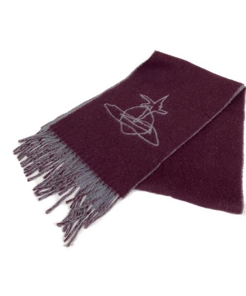 Vivienne Westwood（ヴィヴィアンウエストウッド）Vivienne Westwood (ヴィヴィアンウエストウッド) マフラー ボルドーの古着・服飾アイテム