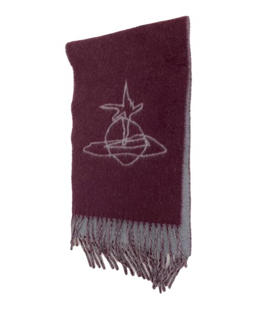 Vivienne Westwood（ヴィヴィアンウエストウッド）Vivienne Westwood (ヴィヴィアンウエストウッド) マフラー ボルドーの古着・服飾アイテム