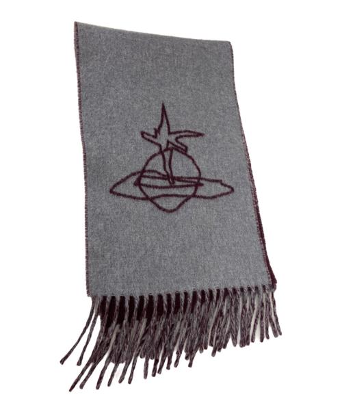 Vivienne Westwood（ヴィヴィアンウエストウッド）Vivienne Westwood (ヴィヴィアンウエストウッド) マフラー ボルドーの古着・服飾アイテム
