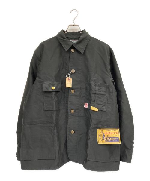 HEADLIGHT（ヘッドライト）HEADLIGHT (ヘッドライト) SUGAR CANE (シュガーケーン) カバーオール ブラック サイズ:Lの古着・服飾アイテム