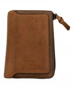 ZONALeゾナール）の古着「L字ラウンドファスナー財布」｜キャメル