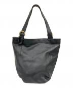 COACHコーチ）の古着「レザートートバッグ」｜ブラック