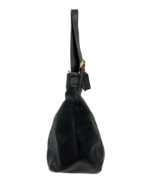 COACH（コーチ）COACH (コーチ) レザートートバッグ ブラックの古着・服飾アイテム