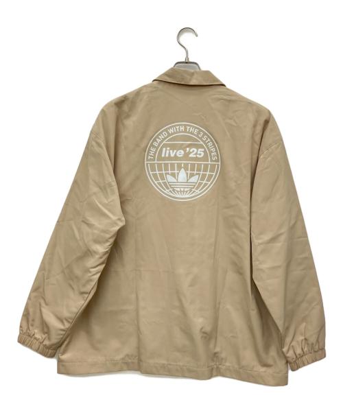 adidas（アディダス）adidas (アディダス) oasis (オアシス) コーチジャケット ベージュ サイズ:2XLの古着・服飾アイテム