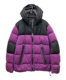 BLACK LABEL CRESTBRIDGE（ブラックレーベル クレストブリッジ）の古着「ダウンジャケット」｜パープル×ブラック