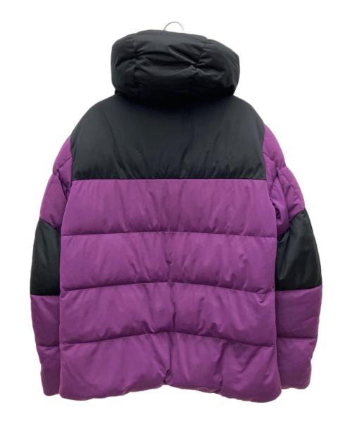BLACK LABEL CRESTBRIDGE（ブラックレーベル クレストブリッジ）BLACK LABEL CRESTBRIDGE (ブラックレーベル クレストブリッジ) ダウンジャケット パープル×ブラック サイズ:Lの古着・服飾アイテム
