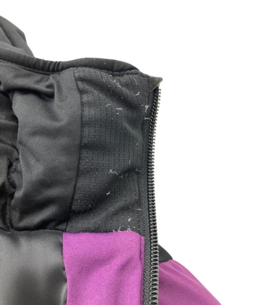 BLACK LABEL CRESTBRIDGE（ブラックレーベル クレストブリッジ）BLACK LABEL CRESTBRIDGE (ブラックレーベル クレストブリッジ) ダウンジャケット パープル×ブラック サイズ:Lの古着・服飾アイテム