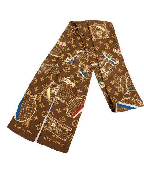 LOUIS VUITTON（ルイ ヴィトン）LOUIS VUITTON (ルイ ヴィトン) バンドスカーフ モノグラム ブラウンの古着・服飾アイテム