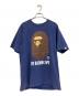 A BATHING APE（ア ベイシング エイプ）の古着「Tシャツ」｜ネイビー