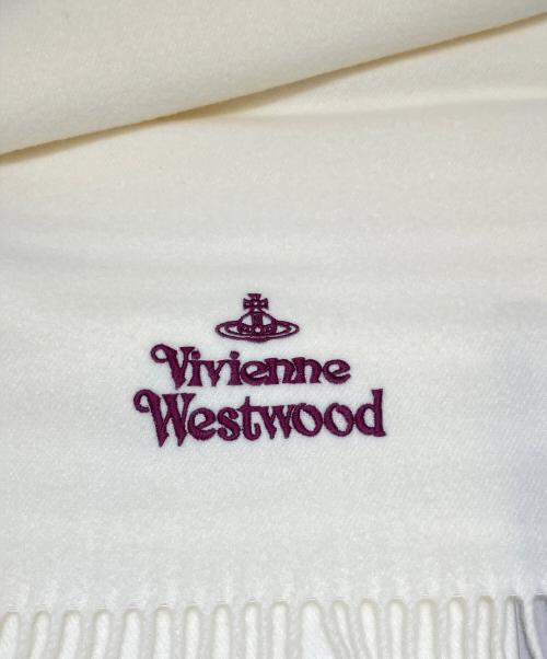 Vivienne Westwood（ヴィヴィアンウエストウッド）Vivienne Westwood (ヴィヴィアンウエストウッド) ストール ホワイトの古着・服飾アイテム