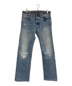 RRLダブルアールエル）の古着「デニムパンツ」｜ブルー