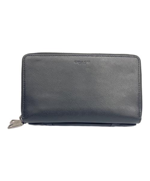 COACH（コーチ）COACH (コーチ) ラウンドファスナー財布 ブラックの古着・服飾アイテム
