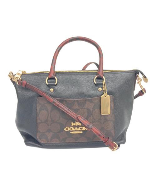 COACH（コーチ）COACH (コーチ) 2WAYショルダーバッグ ブラウンの古着・服飾アイテム