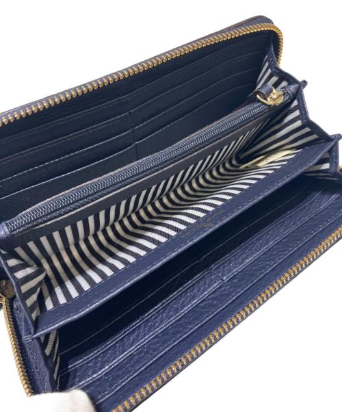 Kate Spade（ケイトスペード）Kate Spade (ケイトスペード) 長財布 ネイビーの古着・服飾アイテム