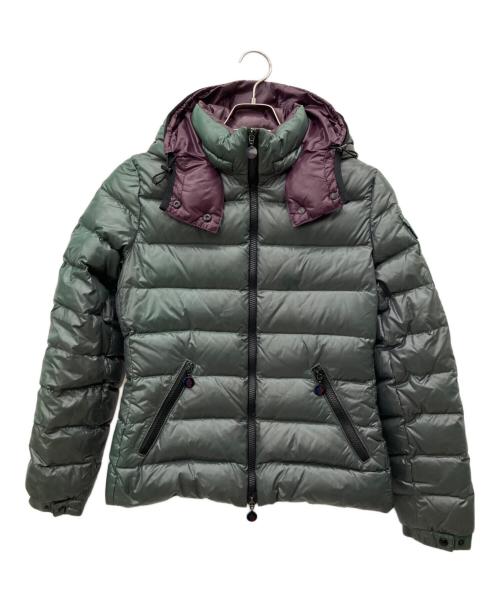 MONCLER（モンクレール）MONCLER (モンクレール) ダウンジャケット グリーン×パープル サイズ:SIZE1の古着・服飾アイテム