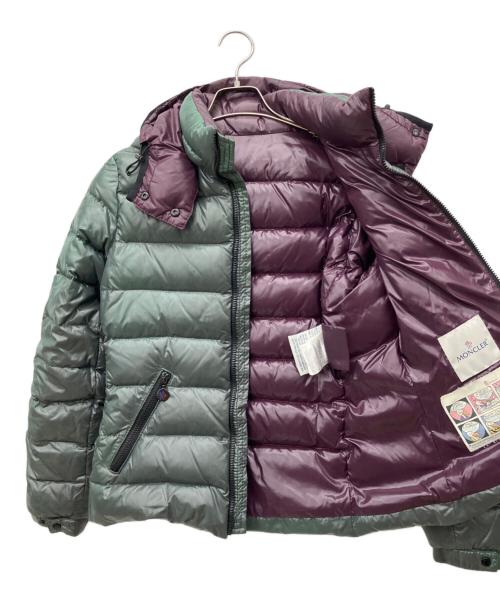 MONCLER（モンクレール）MONCLER (モンクレール) ダウンジャケット グリーン×パープル サイズ:SIZE1の古着・服飾アイテム