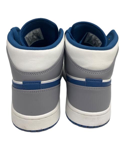 NIKE（ナイキ）NIKE (ナイキ) AIR JORDAN1 ホワイト×ブルー×グレー サイズ:27.5の古着・服飾アイテム