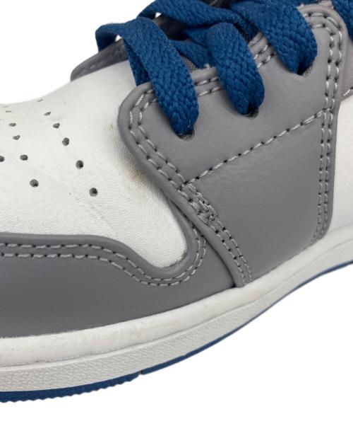 NIKE（ナイキ）NIKE (ナイキ) AIR JORDAN1 ホワイト×ブルー×グレー サイズ:27.5の古着・服飾アイテム