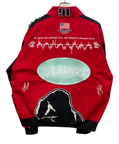 X-LARGE（エクストララージ）X-LARGE (エクストララージ) レーシングジャケット レッド サイズ:XLの古着・服飾アイテム