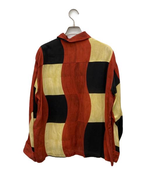 TOGA PULLA（トーガ プルラ）TOGA PULLA (トーガ プルラ) 長袖シャツ ブラウン×ブラック サイズ:XSの古着・服飾アイテム