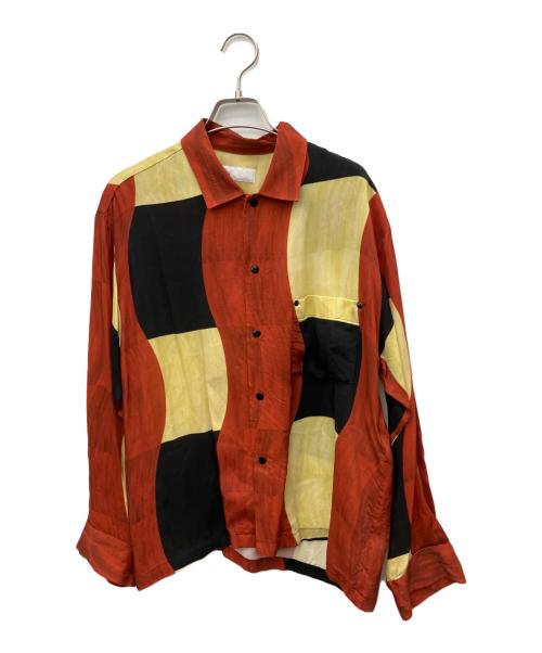 TOGA PULLA（トーガ プルラ）TOGA PULLA (トーガ プルラ) 長袖シャツ ブラウン×ブラック サイズ:XSの古着・服飾アイテム