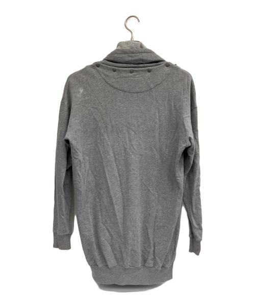 MM6 Maison Margiela（エムエムシックスメゾンマルジェラ）MM6 Maison Margiela (エムエムシックスメゾンマルジェラ) 変形パーカー グレー サイズ:FREEの古着・服飾アイテム
