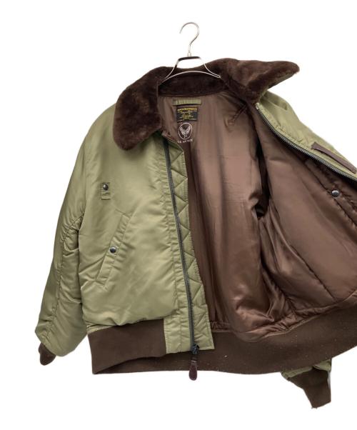 waiper（ワイパー）waiper (ワイパー) B-15B フライトジャケット カーキ×ブラウン サイズ:SIZE46の古着・服飾アイテム