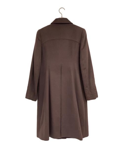 BALMAIN（バルマン）BALMAIN (バルマン) カシミヤコート ブラウン サイズ:SIZE9の古着・服飾アイテム