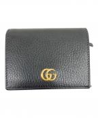 GUCCIグッチ）の古着「ダブルG カードケース ウォレット」｜ブラック