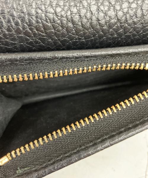 GUCCI（グッチ）GUCCI (グッチ) ダブルG カードケース ウォレット ブラックの古着・服飾アイテム