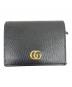 GUCCI（グッチ）の古着「ダブルG カードケース ウォレット」｜ブラック