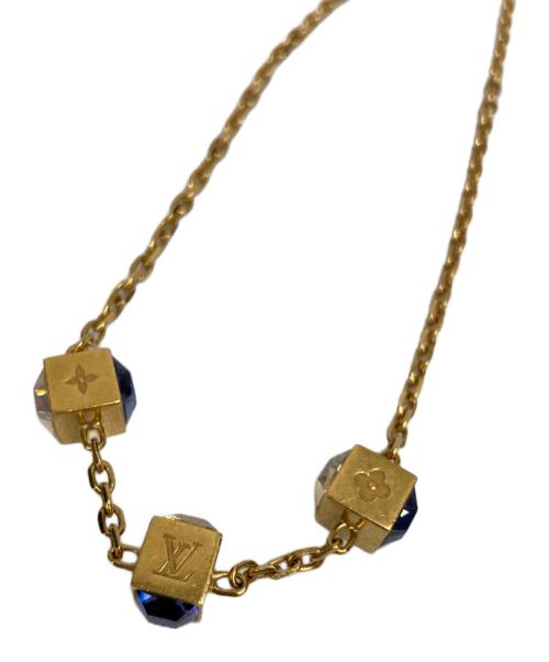 LOUIS VUITTON（ルイ ヴィトン）LOUIS VUITTON (ルイ ヴィトン) コリエ・ギャンブルネックレス ブルー×ゴールドの古着・服飾アイテム