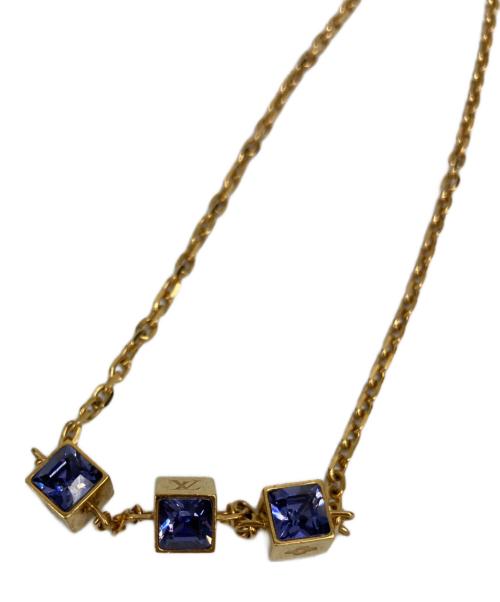 LOUIS VUITTON（ルイ ヴィトン）LOUIS VUITTON (ルイ ヴィトン) コリエ・ギャンブルネックレス ブルー×ゴールドの古着・服飾アイテム