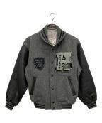 HARVARDハーバード）の古着「スタジャン」｜ブラック×グレー