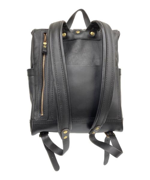 Herz（ヘルツ）Herz (ヘルツ) リュック ダブルポケットのおじきリュック ブラックの古着・服飾アイテム