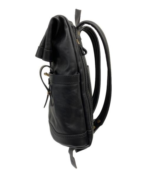 Herz（ヘルツ）Herz (ヘルツ) リュック ダブルポケットのおじきリュック ブラックの古着・服飾アイテム