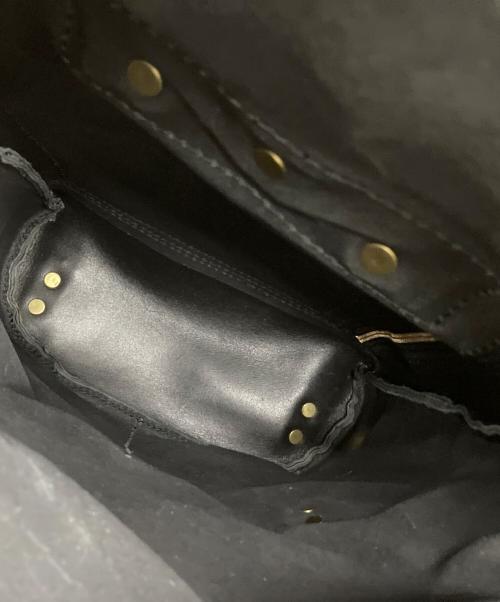 Herz（ヘルツ）Herz (ヘルツ) リュック ダブルポケットのおじきリュック ブラックの古着・服飾アイテム