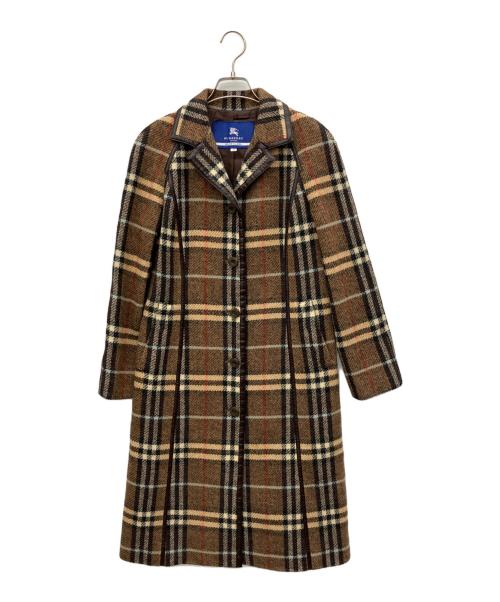 BURBERRY BLUE LABEL（バーバリーロンドンブルーレーベル）BURBERRY BLUE LABEL (バーバリーロンドンブルーレーベル) ロングコート ブラウン サイズ:38の古着・服飾アイテム