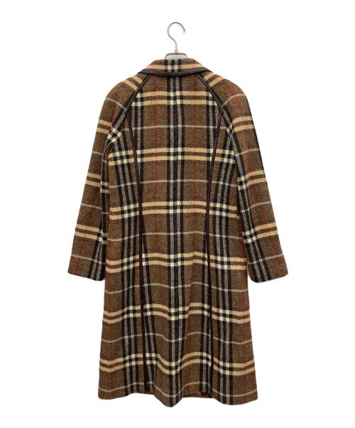 BURBERRY BLUE LABEL（バーバリーロンドンブルーレーベル）BURBERRY BLUE LABEL (バーバリーロンドンブルーレーベル) ロングコート ブラウン サイズ:38の古着・服飾アイテム