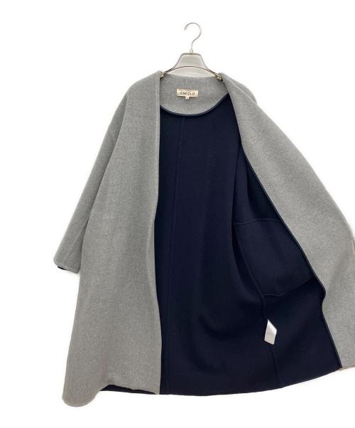 ENFOLD（エンフォルド）ENFOLD (エンフォルド) ソフトリバーウールコート グレー サイズ:36の古着・服飾アイテム