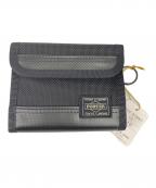 PORTERポーター）の古着「2つ折り財布 ヒート」｜ブラック