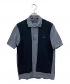 COMME des GARCONS HOMME DEUX×FRED PERRYコムデギャルソン オム ドゥ×フレッドペリー）の古着「ポロシャツ」｜ブラック×グレー