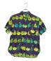 JUNYA WATANABE MAN（ジュンヤワタナベマン）の古着「半袖シャツ 綿ブロードプリントリンゴ柄大×綿シャンブレー」｜ネイビー
